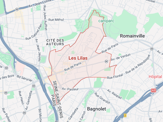 Carte serrurier Les Lilas