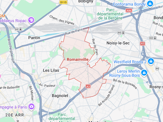 Carte serrurier Romainville