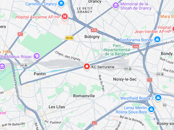 CArte serrurier Seine-Saint-Denis
